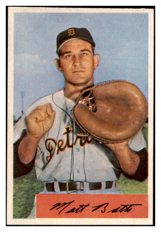 1954 Bowman Baseball #183 Matt Batts Tigers NR-MT 497748