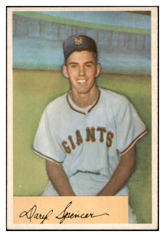 1954 Bowman Baseball #185 Daryl Spencer Giants NR-MT 497750