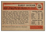 1954 Bowman Baseball #189 Randy Jackson Cubs NR-MT 497755
