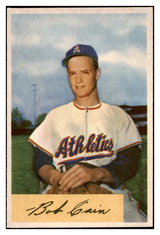 1954 Bowman Baseball #195 Bob Cain A's NR-MT 497761