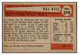 1954 Bowman Baseball #219 Hal Rice Pirates NR-MT 497788