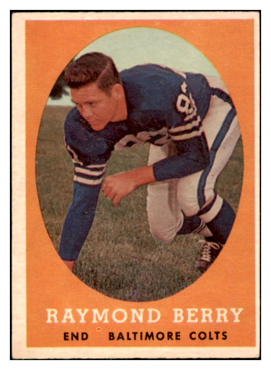 1958 Topps Football #120 Raymond Berry Colts VG 497806