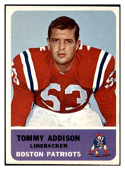 1962 Fleer Football #009 Tommy Addison Patriots EX-MT 497808