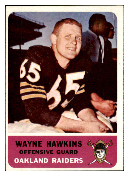 1962 Fleer Football #071 Wayne Hawkins Raiders EX-MT 497821