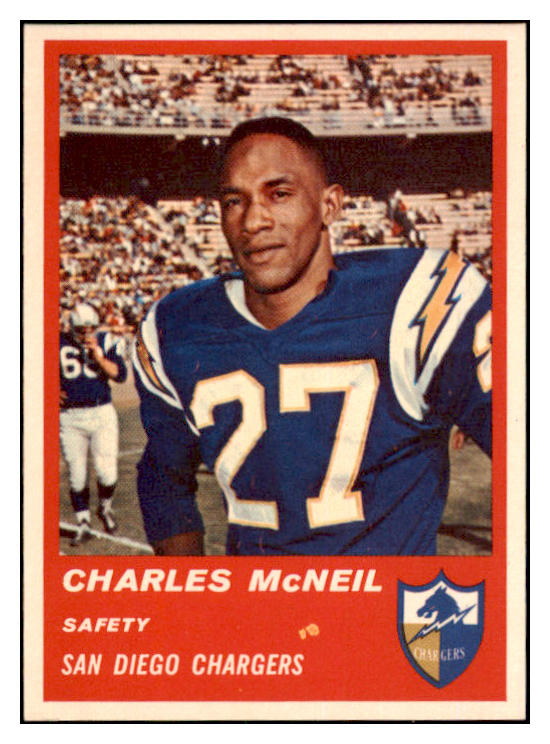1963 Fleer Football #074 Charles McNeal Chargers EX-MT 497825