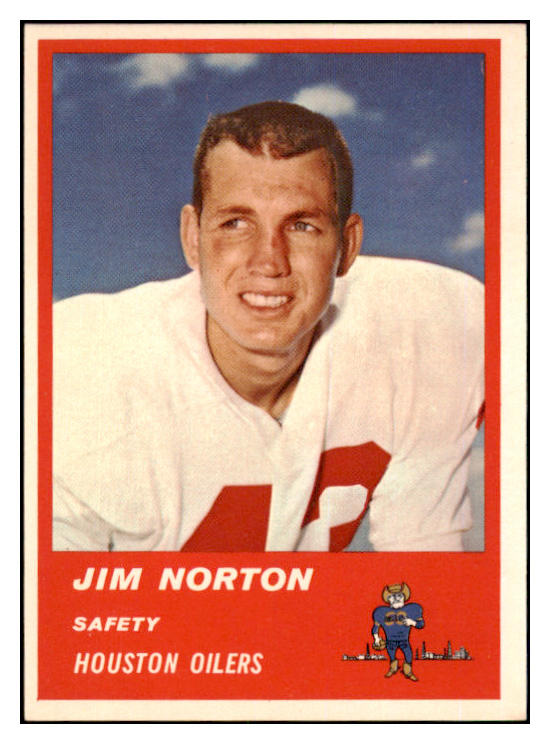 1963 Fleer Football #040 Jim Norton Oilers EX 497828