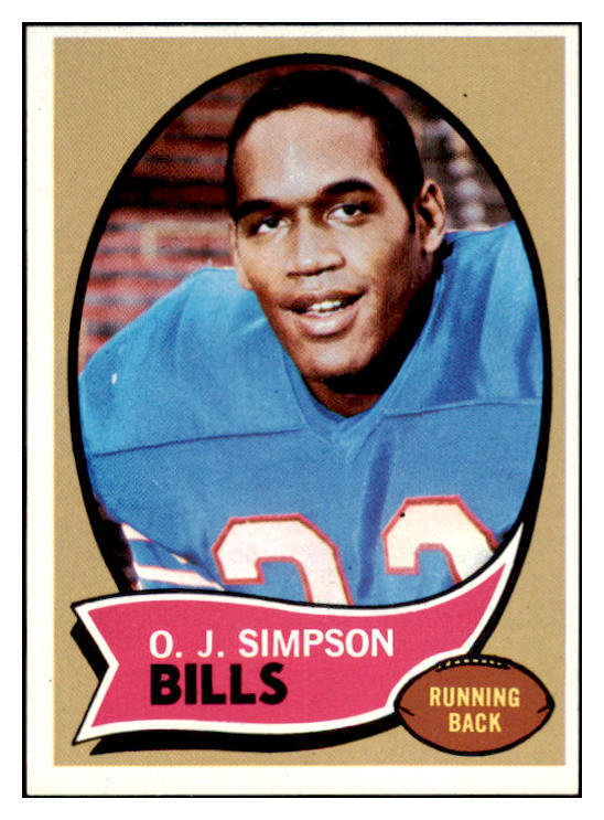 1970 Topps Football #090 O.J. Simpson Bills EX-MT/NR-MT 497833