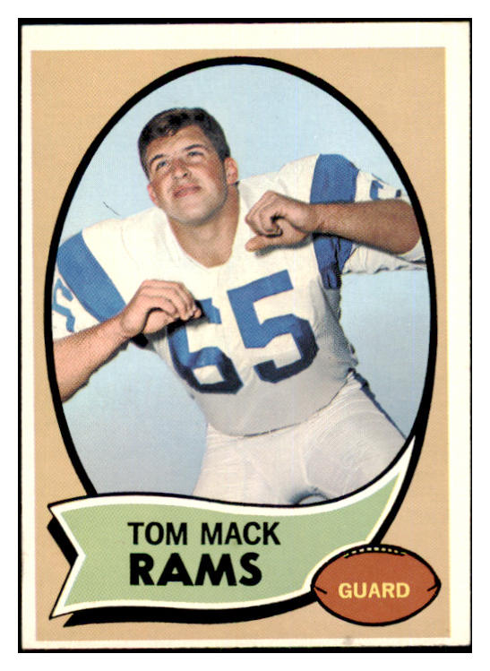 1970 Topps Football #151 Tom Mack Rams EX 497836
