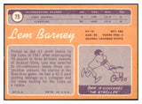 1970 Topps Football #075 Lem Barney Lions EX-MT 497837