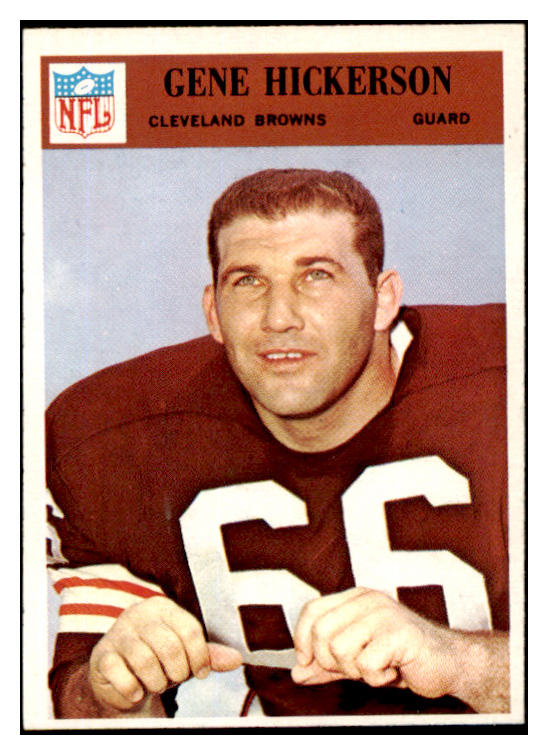 1966 Philadelphia Football #045 Gene Hickerson Browns EX-MT 497844