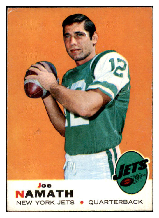 1969 Topps Football #100 Joe Namath Jets VG-EX 497849