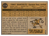 1960 Topps Baseball #518 Tony Gonzalez Reds NR-MT 497855