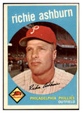 1959 Topps Baseball #300 Richie Ashburn Phillies EX-MT 497869