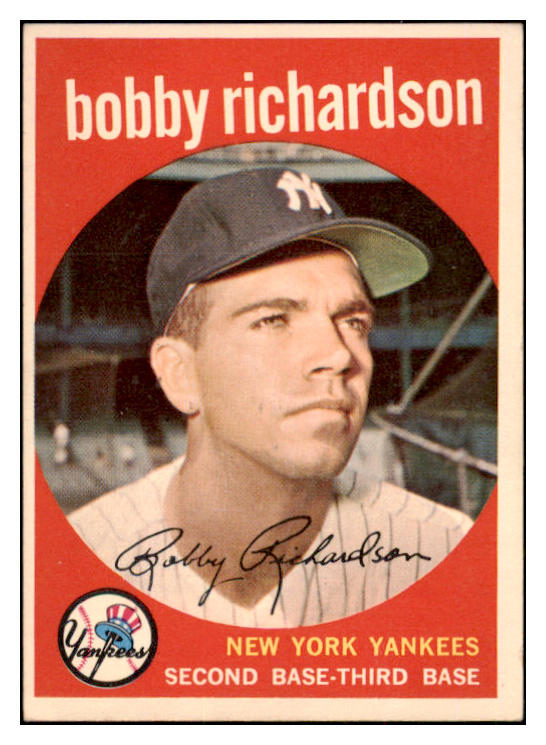 1959 Topps Baseball #076 Bobby Richardson Yankees EX-MT 497871