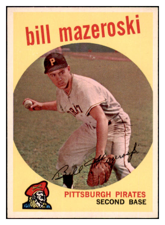 1959 Topps Baseball #415 Bill Mazeroski Pirates EX-MT 497872
