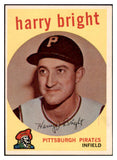 1959 Topps Baseball #523 Harry Bright Pirates EX-MT 497879