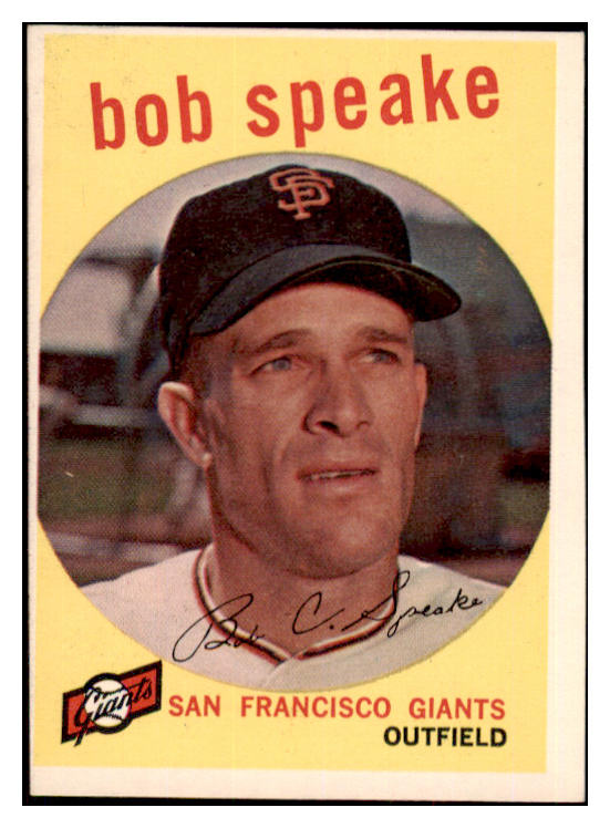 1959 Topps Baseball #526 Bob Speake Giants EX-MT 497880