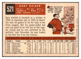 1959 Topps Baseball #521 Gary Geiger Red Sox EX-MT 497881