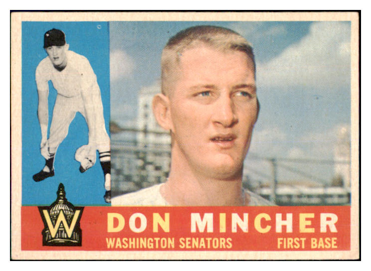 1960 Topps Baseball #548 Don Mincher Senators EX-MT 497909