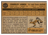 1960 Topps Baseball #517 Charley James Cardinals EX-MT 497912