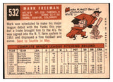 1959 Topps Baseball #532 Mark Freeman A's NR-MT 497924