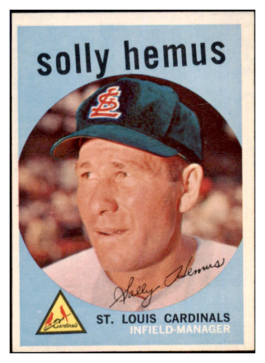 1959 Topps Baseball #527 Solly Hemus Cardinals NR-MT 497930