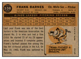 1960 Topps Baseball #538 Frank Barnes White Sox NR-MT 497933