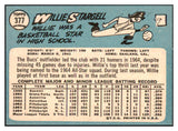 1965 Topps Baseball #377 Willie Stargell Pirates NR-MT 497955
