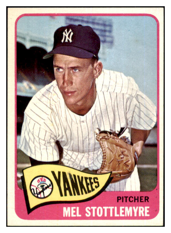 1965 Topps Baseball #550 Mel Stottlemyre Yankees NR-MT 497963