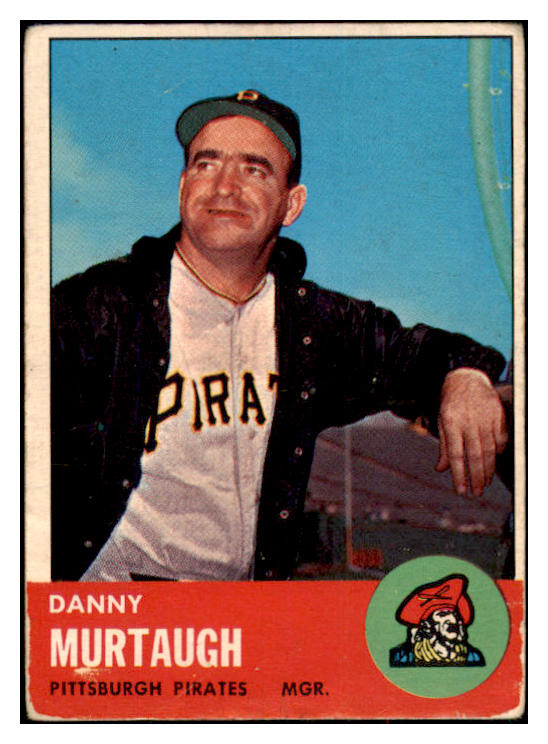 1963 Topps Baseball #559 Danny Murtaugh Pirates VG ink 497967