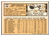 1963 Topps Baseball #448 Jack Kralick Twins VG ink 497968