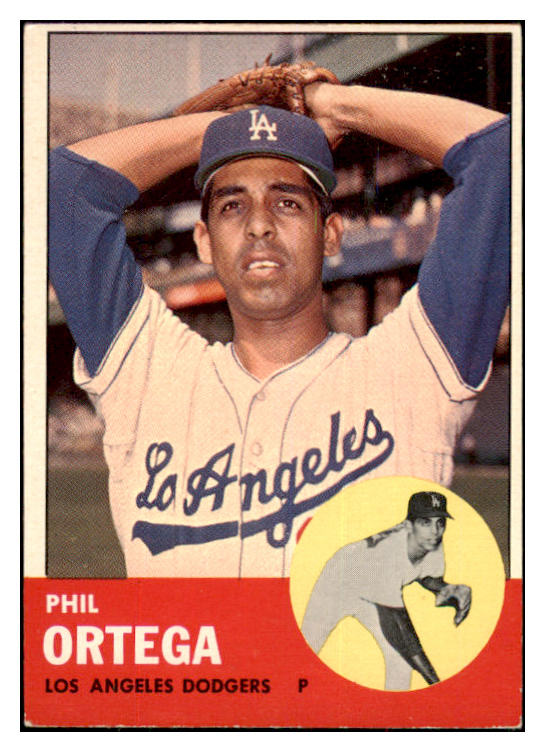 1963 Topps Baseball #467 Phil Ortega Dodgers VG ink 497970