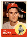 1963 Topps Baseball #478 Paul Brown Phillies VG ink 497971
