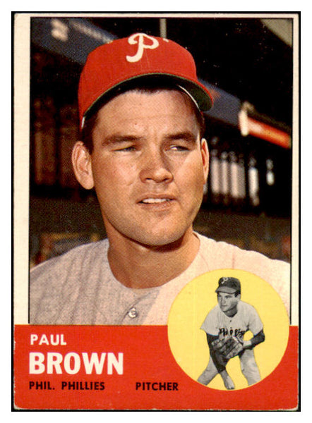 1963 Topps Baseball #478 Paul Brown Phillies VG ink 497971