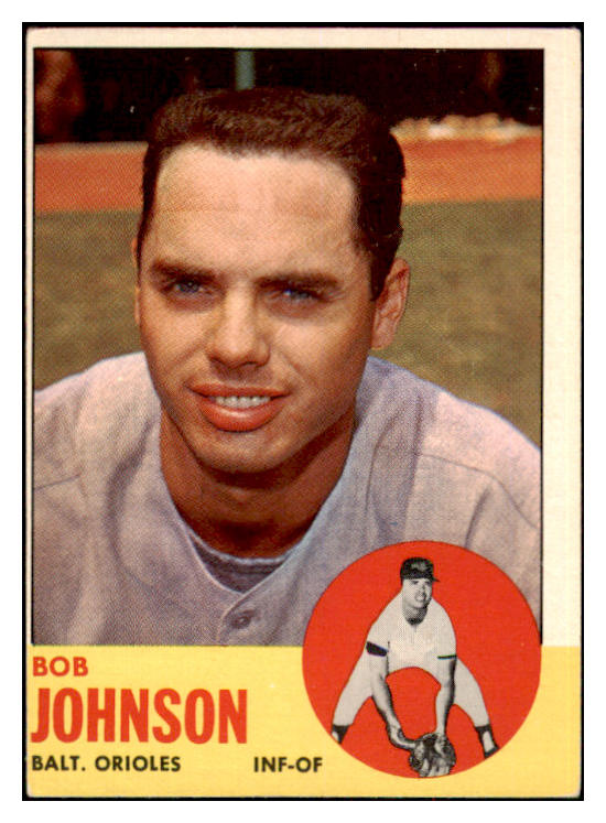 1963 Topps Baseball #504 Bob Johnson Orioles VG ink 497973