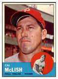 1963 Topps Baseball #512 Cal Mclish Phillies VG ink 497974