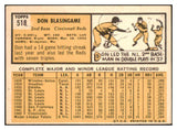 1963 Topps Baseball #518 Don Blasingame Reds VG ink 497977