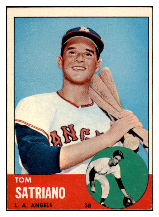 1963 Topps Baseball #548 Tom Satriano Angels VG ink 497985