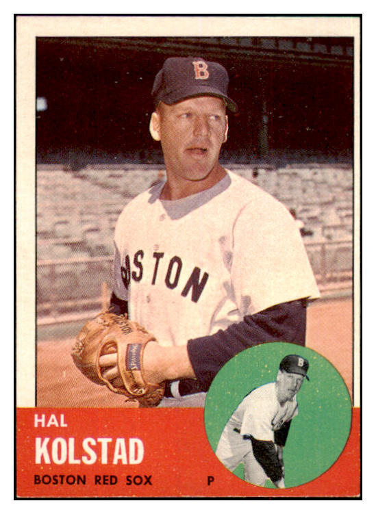 1963 Topps Baseball #574 Hal Kolstad Red Sox VG ink 497988