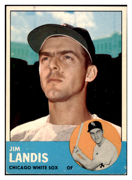 1963 Topps Baseball #485 Jim Landis White Sox VG tape 497990