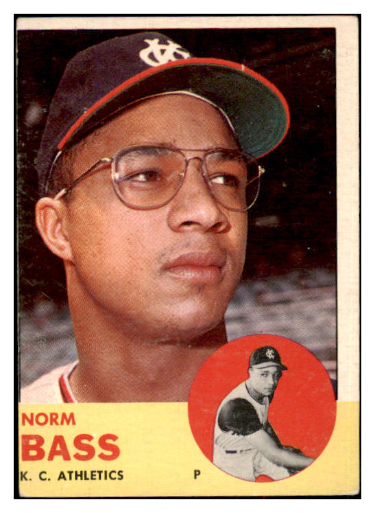 1963 Topps Baseball #461 Norm Bass A's Good 497991