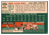 1954 Topps Baseball #021 Bobby Shantz A's NR-MT 497997