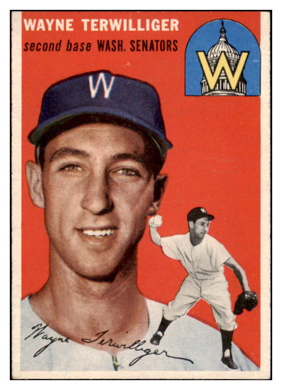 1954 Topps Baseball #073 Wayne Terwilliger Senators EX-MT 498005
