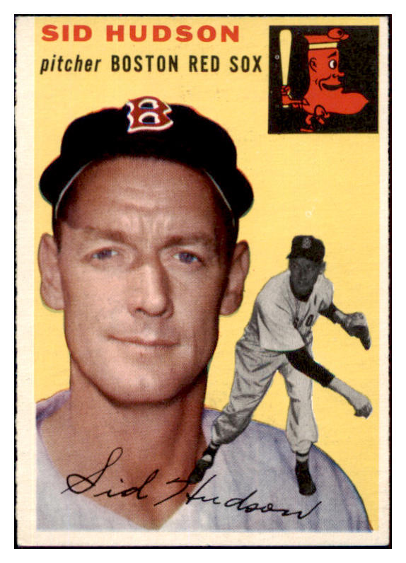1954 Topps Baseball #093 Sid Hudson Red Sox EX-MT 498010