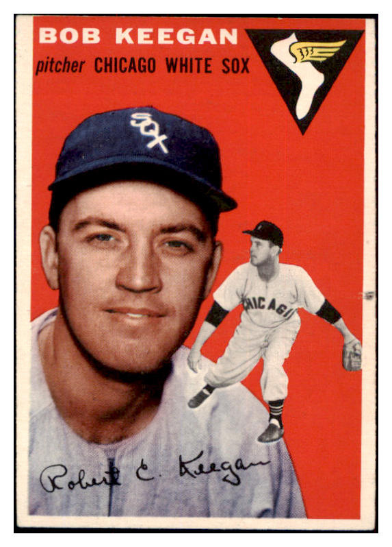 1954 Topps Baseball #100 Bob Keegan White Sox EX-MT 498011