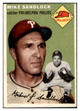 1954 Topps Baseball #104 Mike Sandlock Phillies EX-MT 498013