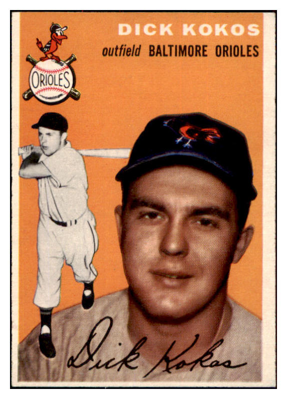 1954 Topps Baseball #106 Dick Kokos Orioles EX-MT 498014