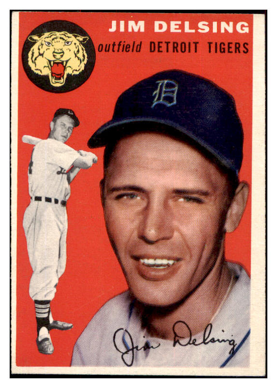 1954 Topps Baseball #111 Jim Delsing Tigers EX-MT 498015