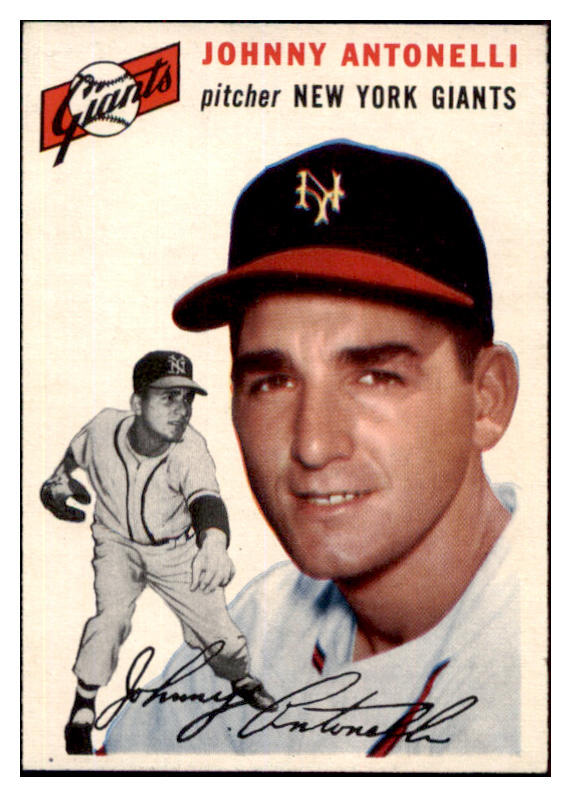 1954 Topps Baseball #119 Johnny Antonelli Giants EX-MT 498018