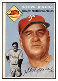 1954 Topps Baseball #127 Steve O'Neill Phillies EX-MT 498021